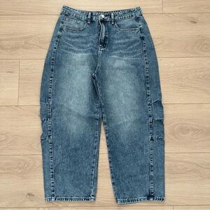 Women's Loose Wide Leg Barrel Style Jeans Size 12